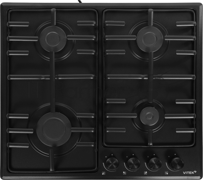 Газовая варочная панель Vitek VGH 6410 MBK черный