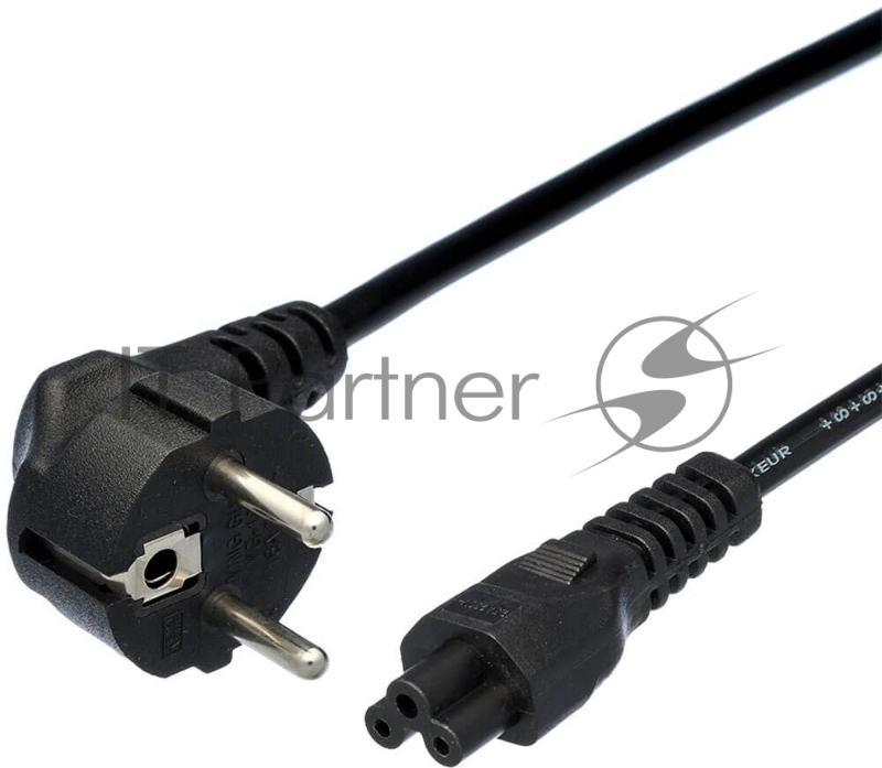 Кабель AdAC IEC C5 IEC 320 C5 CEE 7/7 1.8м черный