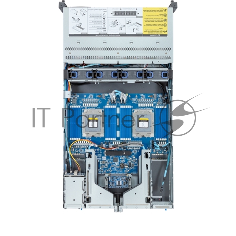 Серверная платформа Gigabyte Server Platform R283-Z91 Rev.3x/2U/2xAMD (9004/9005)/2xHS/24xDIMM/12xLFF SAS/SATA + 2xSFF SAS/SATA + 3xM.2 PCIe Gen3/2xGbE/2xOCP 3.0/6xFHHL/2x1600W/Rails