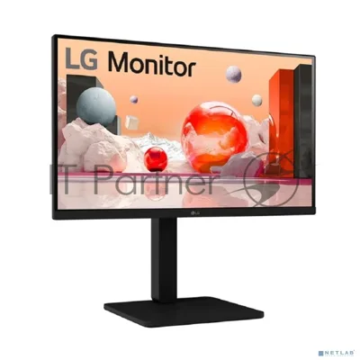 Монитор 23.8" LG 24BA450-B IPS 1920x1080, 100 Гц, 5 мс, 16:9, 250 кд/м², HDMI 1.4, DP 1.2, VGA, 3.5 Jack, динамики (2x2 Вт), черный