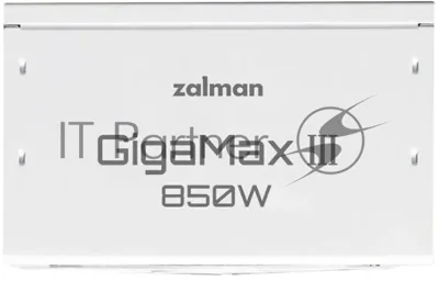 Блок питания Zalman GigaMax III 850W, 850Вт, 80+ Bronze, 120мм, модульный, белый