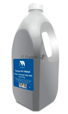 Тонер NVPrint для Lexmark MS/MX (1кг) для MS310, MS312, MS317, MS410, MS415, MS417, MS510, MS517, MS610, MS617, MX310, MX317, MX410, MX417, MX510, MX511, MX517, MX611, MX617 совместимый Type2
