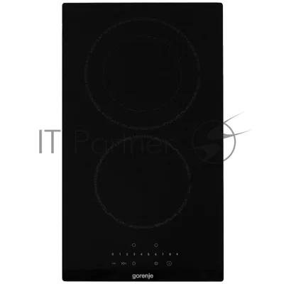 Электрическая варочная поверхность Gorenje ECS322BCSCE, 2 конфорки, с зоной расширения, стеклокерамика, 3200 Вт