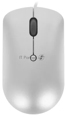 Мышь проводная Lenovo 540 светло-серый, 2400 dpi, USB-C, кнопки - 4