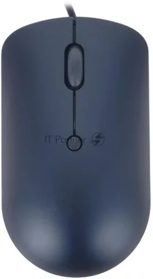 Мышь проводная Lenovo 540 синий, 2400 dpi, USB-C, кнопки - 4