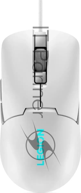 Мышь проводная Lenovo Legion M300s белый, 8000 dpi, USB, кнопки - 6