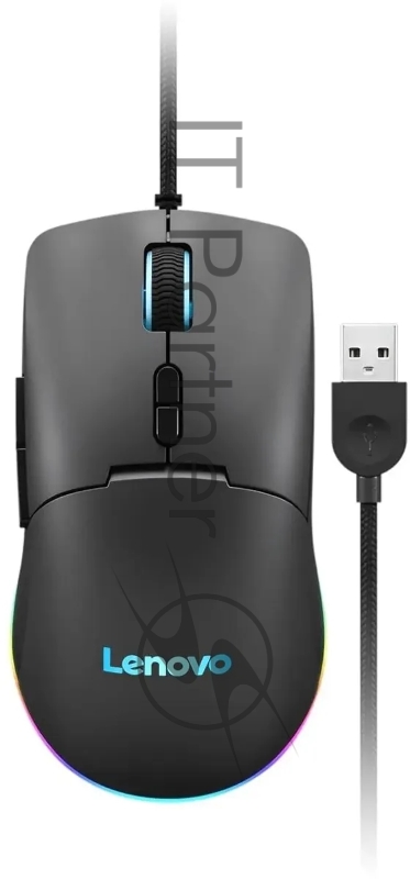 Мышь проводная Lenovo M210 RGb Gaming черный оптическая 8000dpi USB2.0 (GY51M74265)