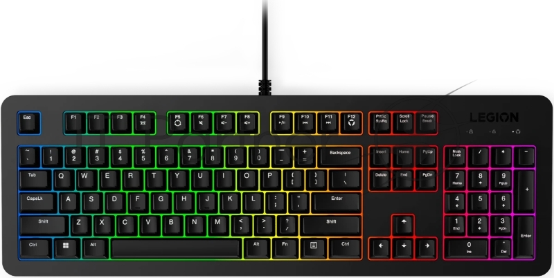 Клавиатура Lenovo Legion K310 проводная, USB Type-A, чёрный