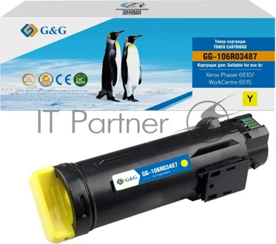 Картридж лазерный G&G GG-106R03487 106R03479/106R03487 желтый (2400 стр.) для Xerox Phaser 6510DN/WC 6515DN