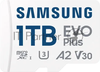 Флеш карта Samsung EVO Plus MicroSDXC MB-MC1T0SA/KR 1Tb A2 U3 V30 +SD Adapter