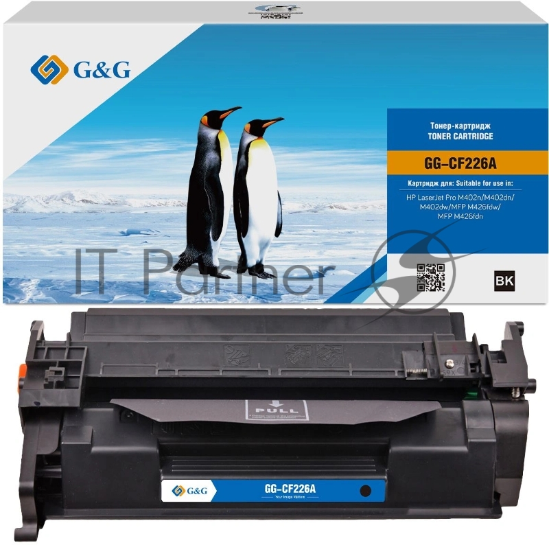 Картридж лазерный G&G GG-CF226A GG-CF226A UNIVERSAL CF226A черный (3100 стр.) для HP LJ Pro M402n/M402dn/M402dw/MFP M426fdw/MFP M426fdn