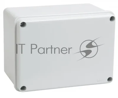 Коробка IEK КМ41261 распаячная для о/п 150х110х85 мм IP44 (RAL7035, гладкие стенки)