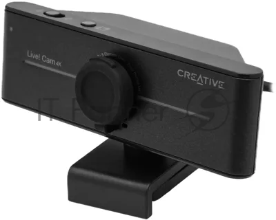 Веб-камера Creative Live! Cam 4K 3840x2160, 30 кадр/с, USB Type-A, микрофон, шторка приватности, универсальное крепление