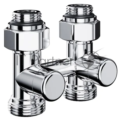 Узел нижнего подключения Royal Thermo Design прямой 1/2"х3/4"EK (хром)