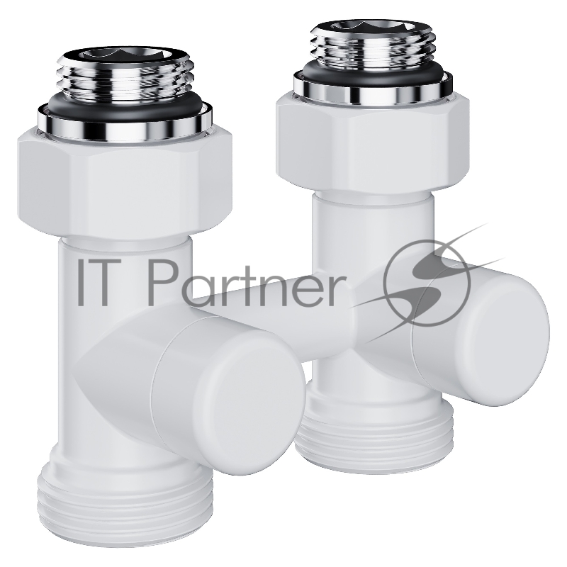 Узел нижнего подключения Royal Thermo Design прямой 1/2"х3/4" EK (белый)