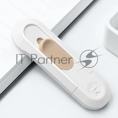 Нож канцелярский Deli NS065White шир.лез.12мм выдвижное лезвие пластик белый блистер