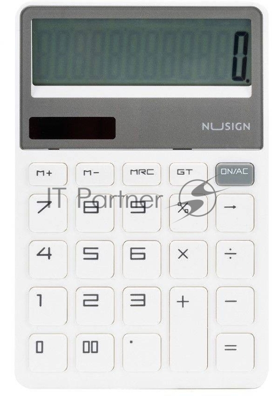 Калькулятор настольный Deli Nusign ENS042WHITE белый 12-разр.
