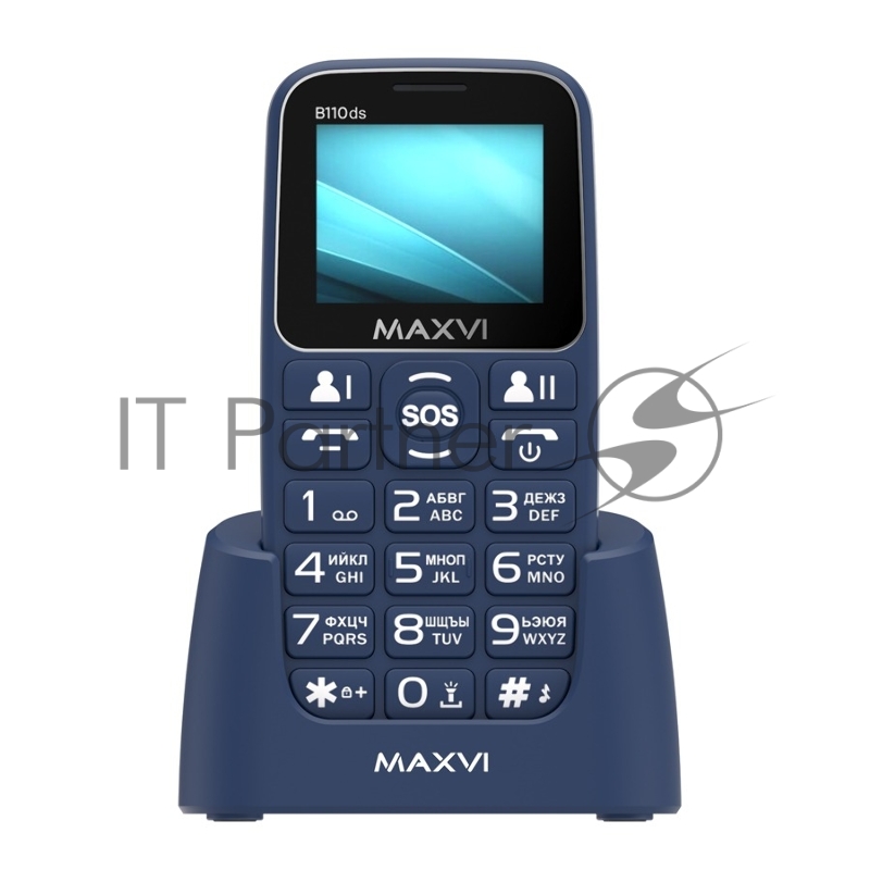 Мобильный телефон Maxvi B110ds синий