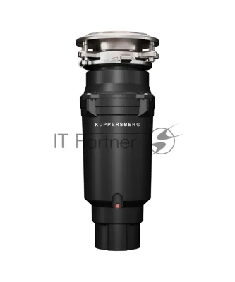 Измельчитель пищевых отходов Kuppersberg WSS 550 B, High-Tech, мощность 550 Вт, 3400-3800 об/мин, защита от перегрева, авто выключение, DC мотор, уровень шума 75 дБ, черный