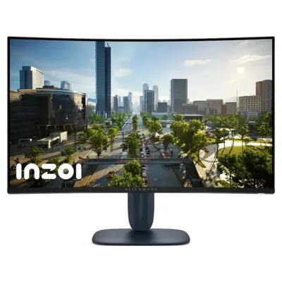 Монитор 31.5" Dell Alienware AW3225DM VA 2560x1440, 180 Гц, 1 мс, 16:9, 400 кд/м², HDMI 2.1, DP 1.4, 2xUSB 3.0, 3.5 Jack, HDR10, FreeSync, изогнутый экран (1500R), черный