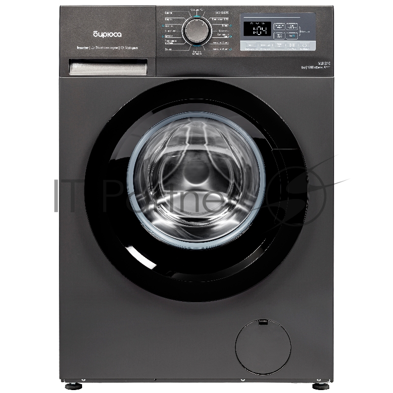 Стиральная машина БИРЮСА WM-ML612/10 DM серый, загрузка фронтальная 6 кг, 1200 об/мин., класс: A+++