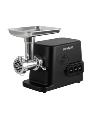 Мясорубка электрическая Endever Sigma-113 черный, 4500 Вт, 3 кг/мин, реверс, защита от перегрузки, металлический лоток, насадки - 5