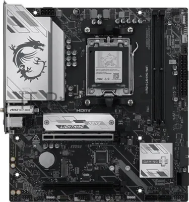 Материнская плата MSI B850M GAMING WIFI, AM5, AMD B850, 2xDDR5, 4xSATA, 2xM.2, 1xPCIe 5.0 x16, DisplayPort, HDMI, 1x5Gb LAN, USB Type-C, 3x3.5 мм, 7.1, microATX
