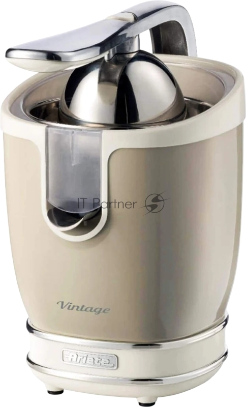 Соковыжималка Ariete 0413/03 Vintage бежевый, цитрусовая, 85 Вт, 600 мл, механическое