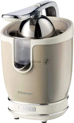 Соковыжималка Ariete 0413/03 Vintage бежевый, цитрусовая, 85 Вт, 600 мл, механическое