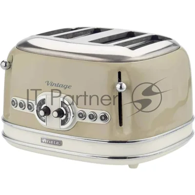 Тостер Ariete Vintage 156 бежевый, 1600 Вт, 4 слота