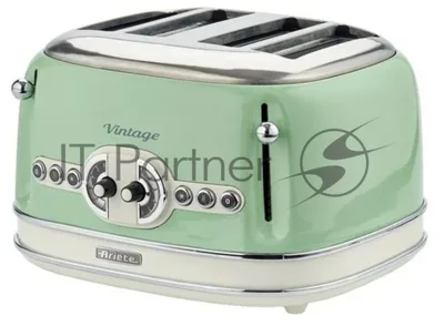 Тостер Ariete 00C015604AR0 зеленый, 1600 Вт, 4 слота