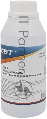 Тонер CET PK201 OSP0201C-100 голубой бутылка 100гр. для принтера Kyocera ECOSYS P6030cdn/M6026cdn