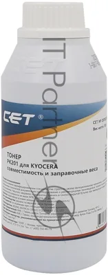 Тонер CET PK201 OSP0201K-100 черный бутылка 100гр. для принтера Kyocera ECOSYS P6030cdn/M6026cdn