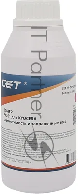 Тонер CET PK201 OSP0201M-100 пурпурный бутылка 100гр. для принтера Kyocera ECOSYS P6030cdn/M6026cdn