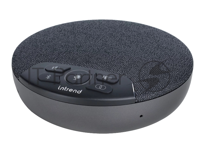 Спикерфон Intrend ITSPH-W200 4 капсюля, BT+USB, эффективный радиус 3м, ANC, AEC, AGC, полнодуплексная связь, беспроводное каскадирование 2х спикерфонов, аккумулятор: время работы в режиме разговора до 12 часов. В комплекте USB-dongle