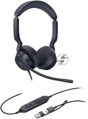 Гарнитура Yealink UH44 Dual UC чёрный, проводная, USB