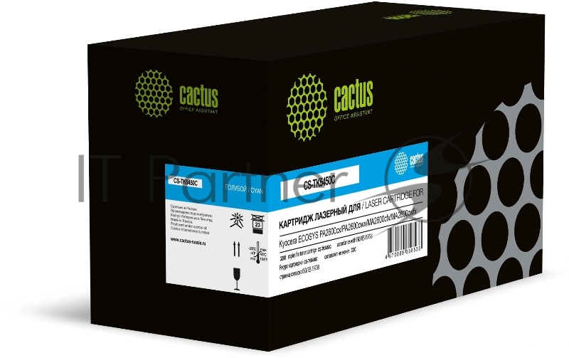 Картридж лазерный Cactus CS-TK5450C голубой (3200 стр.) для Kyocera ECOSYS PA2600cx/PA2600cwx/MA2600cfx/MA2600cwfx с чипом