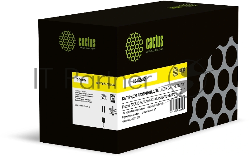 Картридж лазерный Cactus CS-TK5480Y желтый (1250стр.) для Kyocera ECOSYS PA2101cx/PA2101cwx/MA2101cfx/MA2101cwfx с чипом