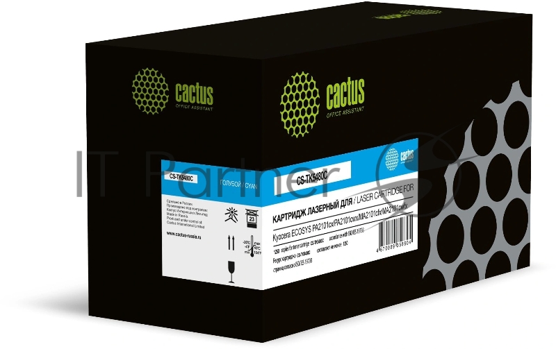 Картридж лазерный Cactus CS-TK5480С голубой (1250стр.) для Kyocera ECOSYS PA2101cx/PA2101cwx/MA2101cfx/MA2101cwfx с чипом