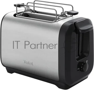 Тостер Tefal Express Metal TT5S1DE0 серебристый/чёрный, 1200 Вт, 2 слота