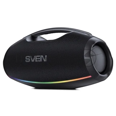 Портативная акустическая система SVEN PS-990, черный, 2.0, 2x90 Вт (RMS), IPx7, TWS, Bluetooth, USB, аккумулятор