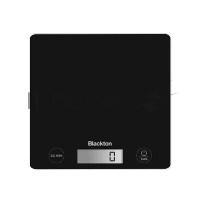 Весы кухонные Blackton Bt KS1003 Black. Тип управления: сенсорное, дисплей LCD, диапазон измерений: 1 - 10000 г, количество высокочувствительных датчиков: 4, выбор единиц измерения: грамм, килограмм, фунт, унция, интервал измерения: 1 г, максимальный вес: 10 кг, функция вычета веса тары, индикация перегрузки, индикатор замены батарейки, автоматическое и ручное отключение, автообнуление, материал корпуса: закаленное стекло, нескользящие ножки, источник питания: 1 х CR2032, номинальное напряжение: