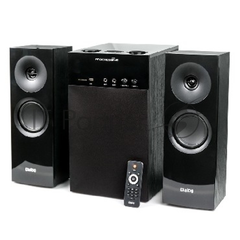 Колонки Dialog W-3000 Cherry 2.1, 60W RMS, 2 колонки+сабвуфер, дерево