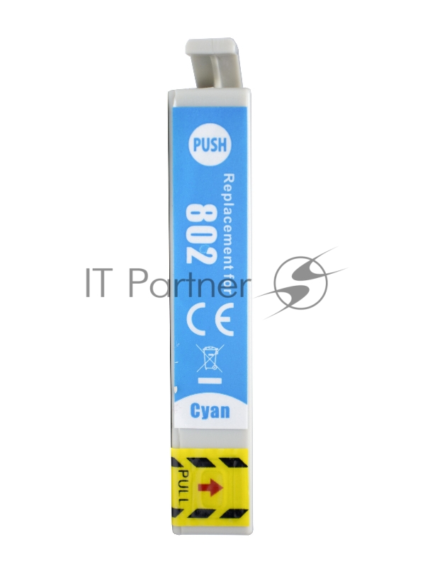 Картридж струйный Sakura C13T08024011 (T0802) для Epson, голубой, 7,4 мл.