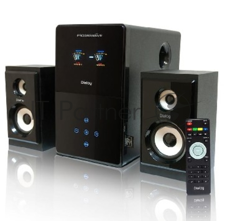 Акустическая система Dialog Progressive AP-220 черный 2.1, 30W+2*12W RMS, USB+SD reader