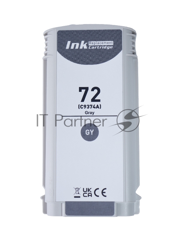 Комплект картриджей Sakura C9374A, C9370A (№72 Grey/Photo Black) для HP, серый/черный
