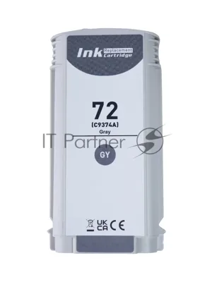 Комплект картриджей Sakura C9374A, C9370A (№72 Grey/Photo Black) для HP, серый/черный