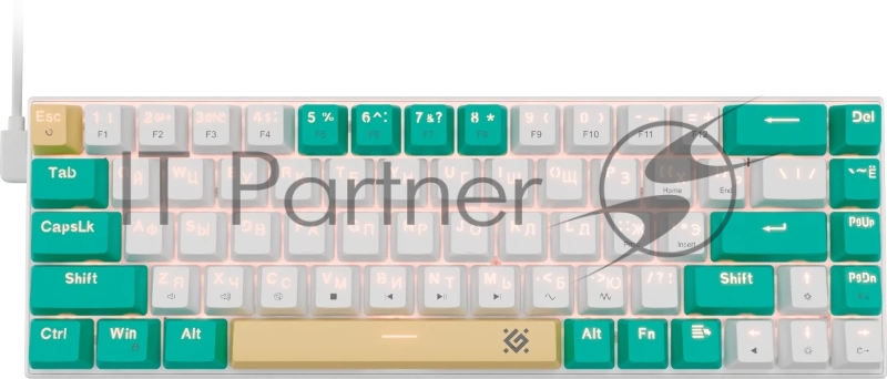 Клавиатура Defender Vexx Pro GK-084 проводная, USB Type-A, белый