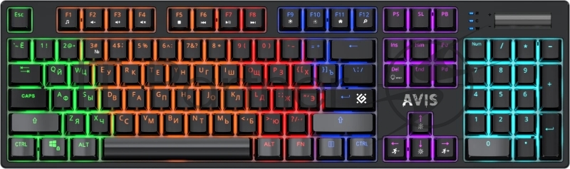 Клавиатура Defender Avis GK-312 проводная, USB Type-A, чёрный