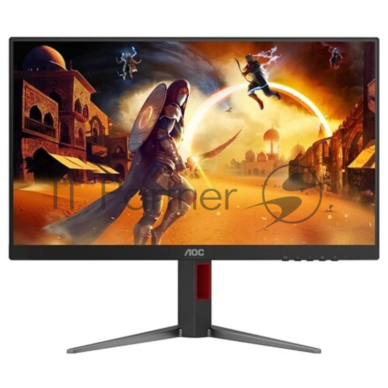 Монитор 23.8" AOC 24G4H IPS 1920x1080, 200 Гц, 0.3 мс (MPRT), 16:9, 300 кд/м², HDR10, HDMI 2.0, DP 1.4, 3.5 Jack, FreeSync, черный